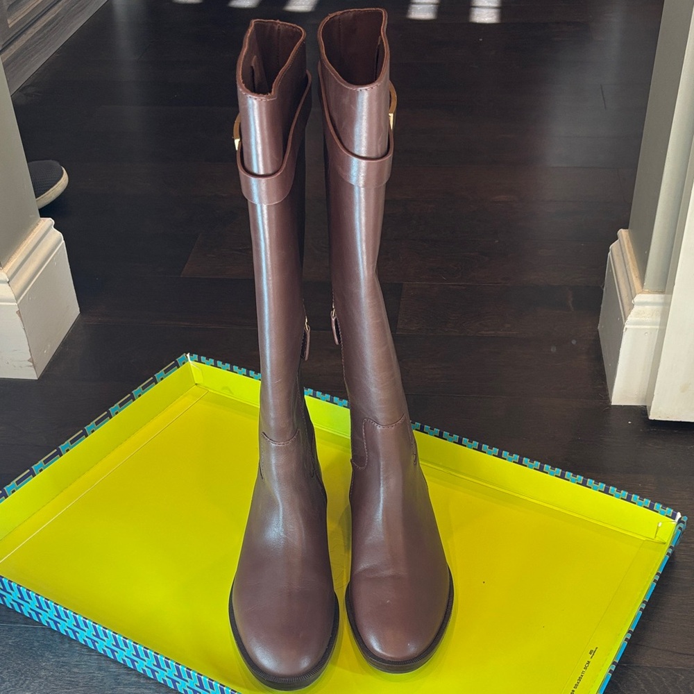 Tory Burch Brown Riding Boot - Picture 2 of 4